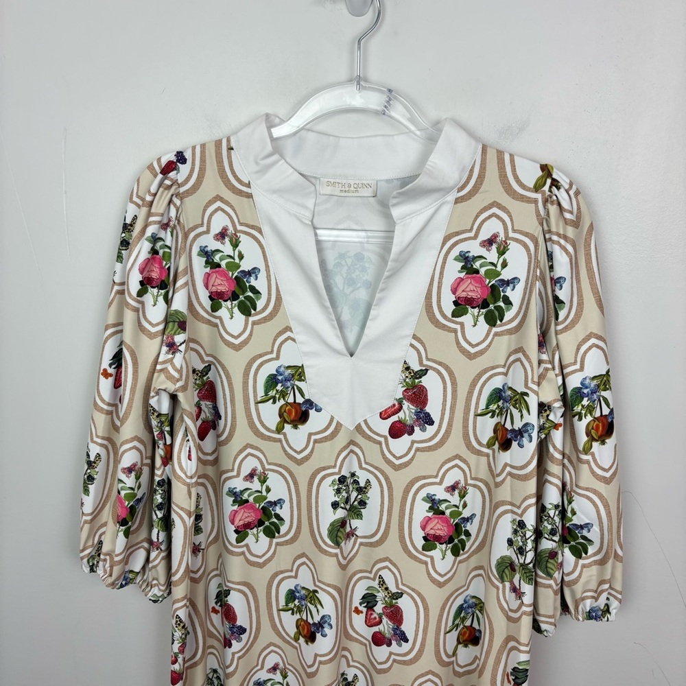 SMITH & QUINN The Brooks Dress Fruit Patch Italian Matte Stretch Fabric - Picture 2 of 9